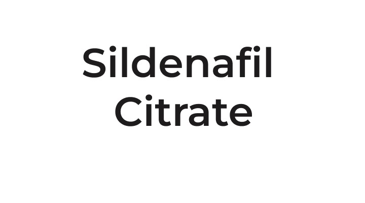 Sildenafil Citrate